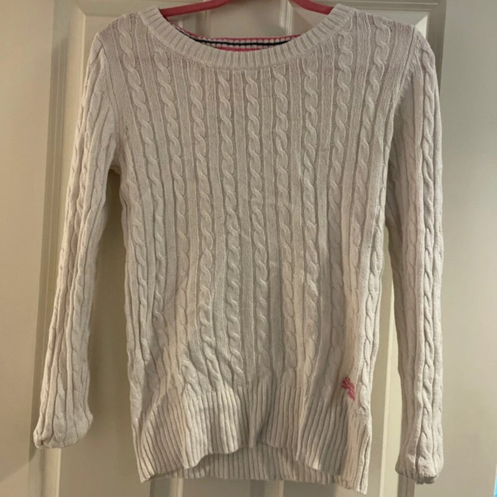 Cream superdry jumper